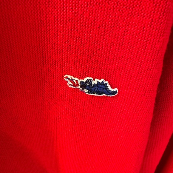 Lacoste Bright Red Knit sweater - Picture 3 of 4